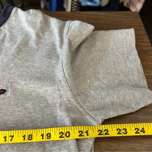 Walt Disney World Mickey Mouse Ringer Tee Gray Blue Men's Large🤎 - Picture 8 of 11